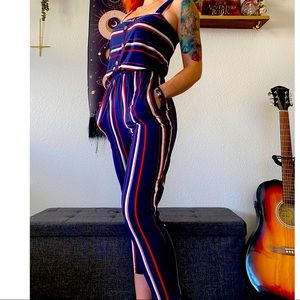 Striped Jumpsuit